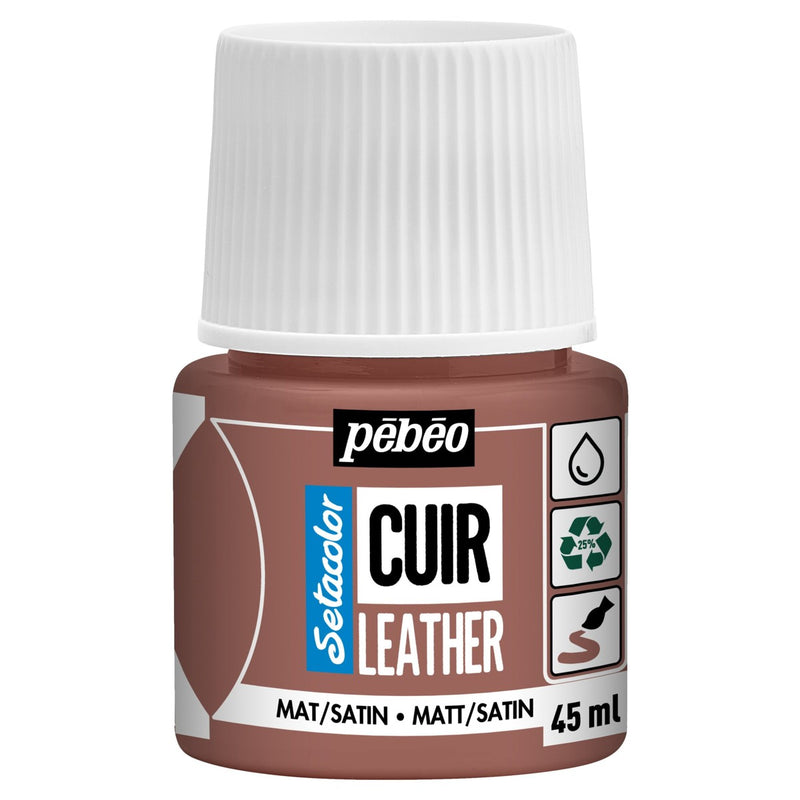 Leerverf - 45 ml - terracotta