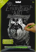 Engraving art - zilver - wolf