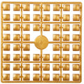 Pixelmatje XL - goud 560