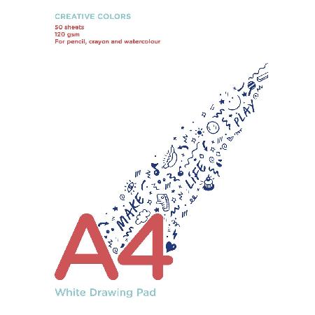 Creative Colors blok tekenpapier - A4