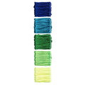 satijnkoord 5x 4 meter - groen/blauw mix