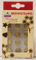 Houtbrand stempels - 12 stuks - figuren