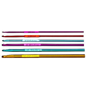Pony haaknaalden set - aluminium - 2,5 tot 6 mm