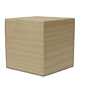 Houten kubus 10x10x10cm