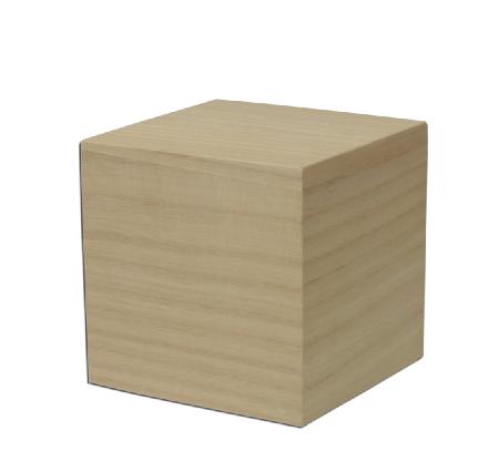 Houten kubus 10x10x10cm