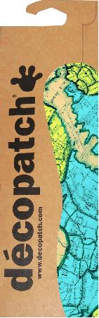 Décopatch - 30x40 cm - 3 vellen - landkaart kleurrijk