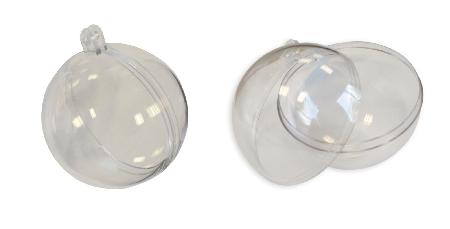 Plastic bal - transparant - 16 cm