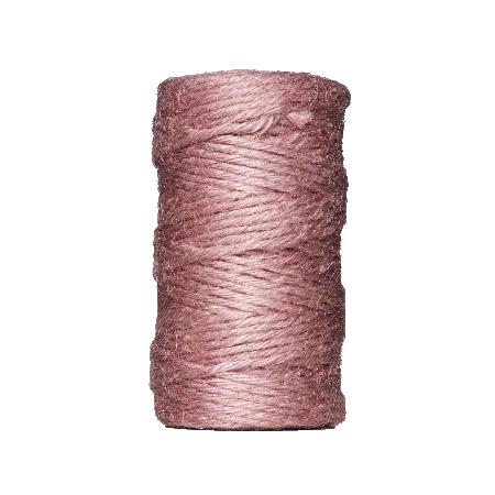 Jute touw - 60 meter - roze