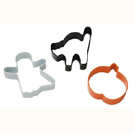 Halloween colored cookie cutter set