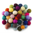 Wolvilt bolletjes - Ø20 mm - 50 stuks - kleurenmix