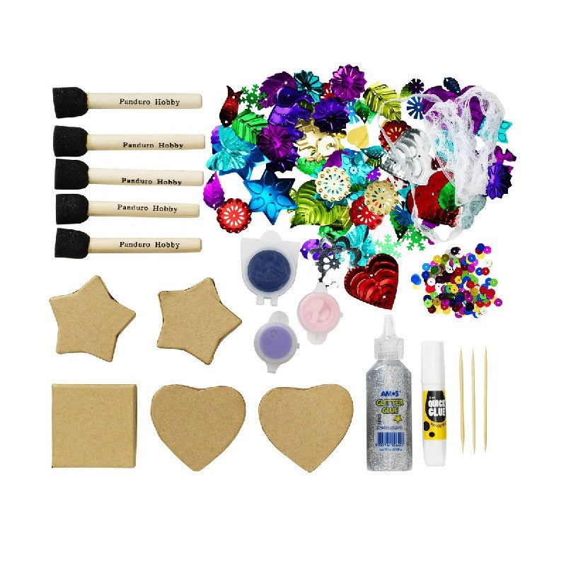 Panduro Junior DIY kit - Sparkly Boxes