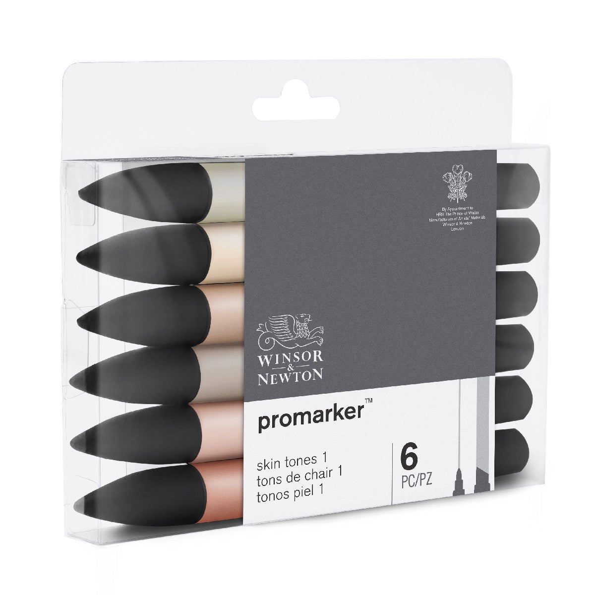 Winsor & Newton Promarker - 6 stuks - skin tones 1