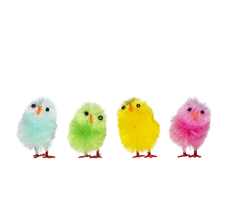 Chenille kippen pastel