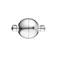 Magneetsluiting bal - 10 mm - zilverkleurig
