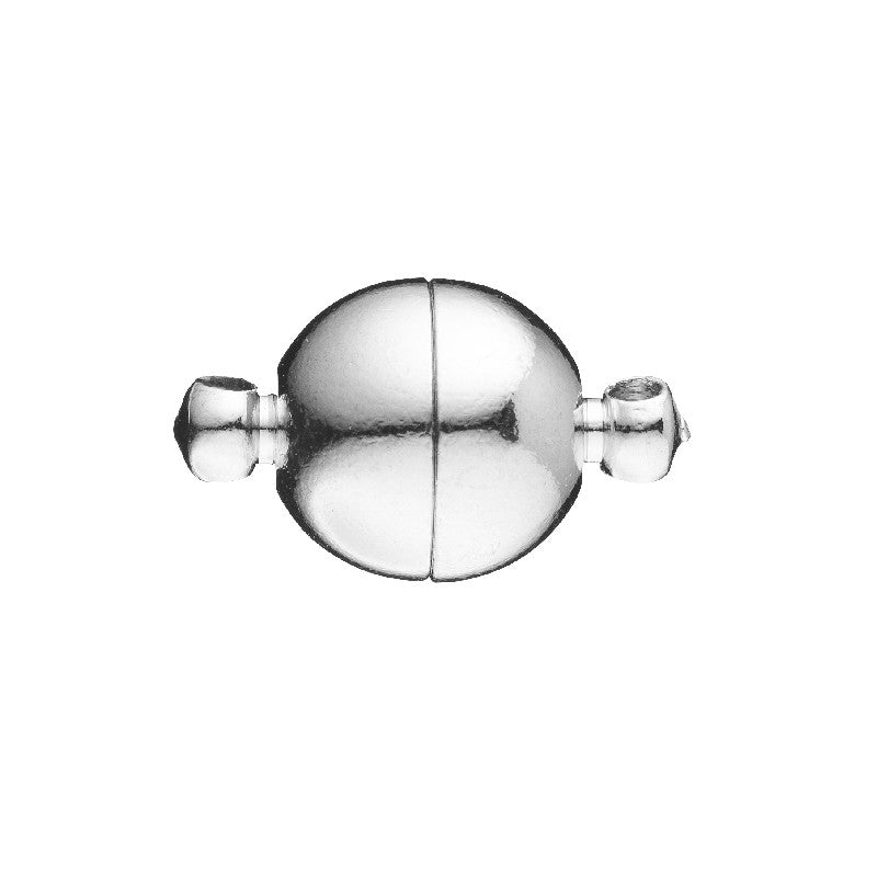 Magneetsluiting bal - 10 mm - zilverkleurig