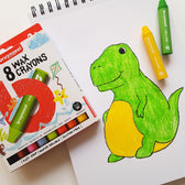 Bruynzeel Kids - waskrijtjes - 8 stuks