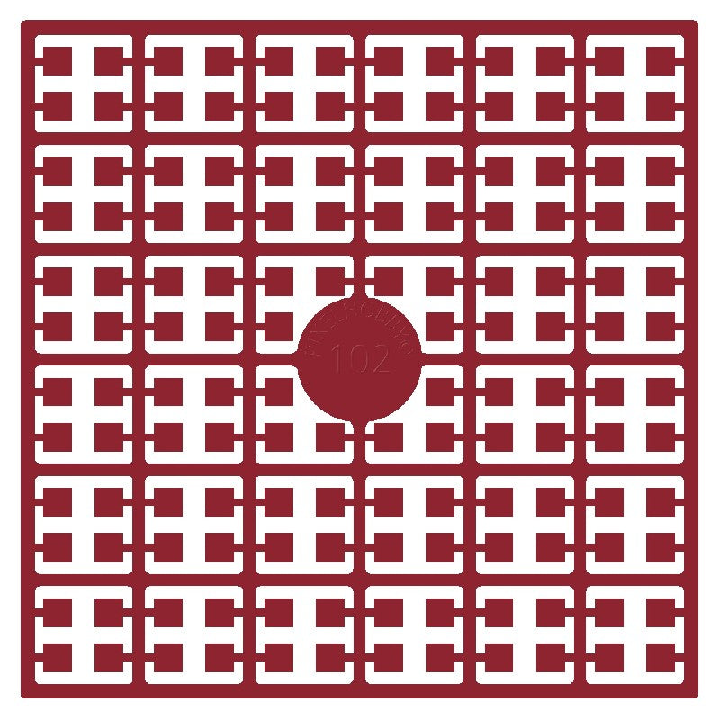 Pixelmatje - framboosrood 102