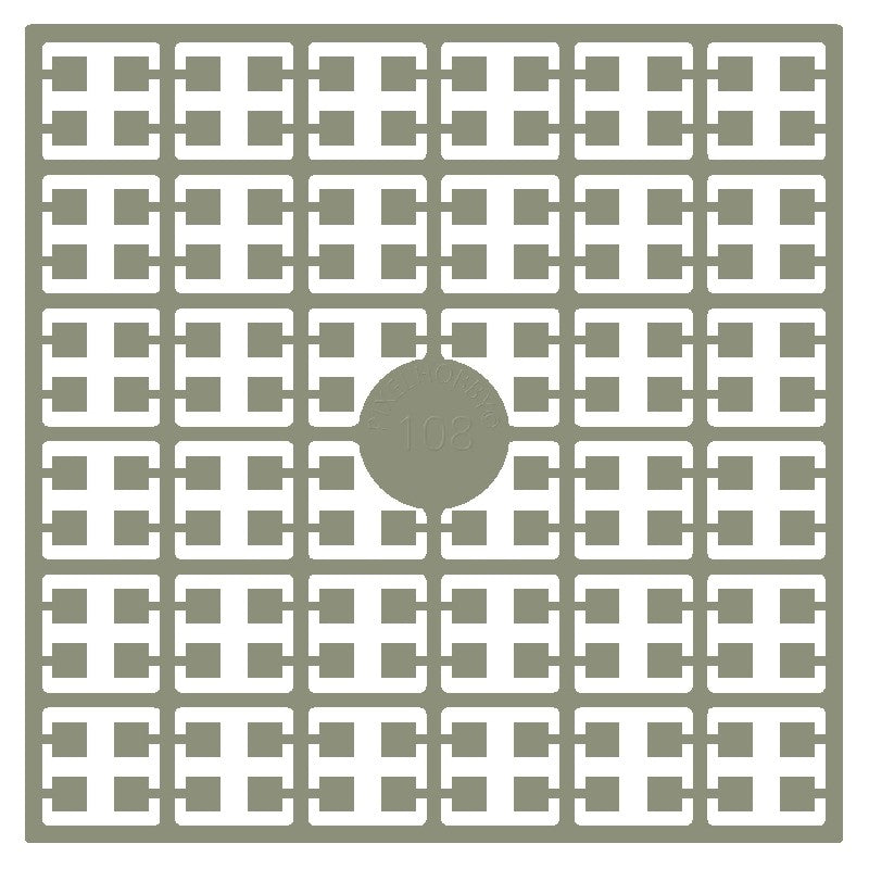 Pixelmatje - pepergrijs 108