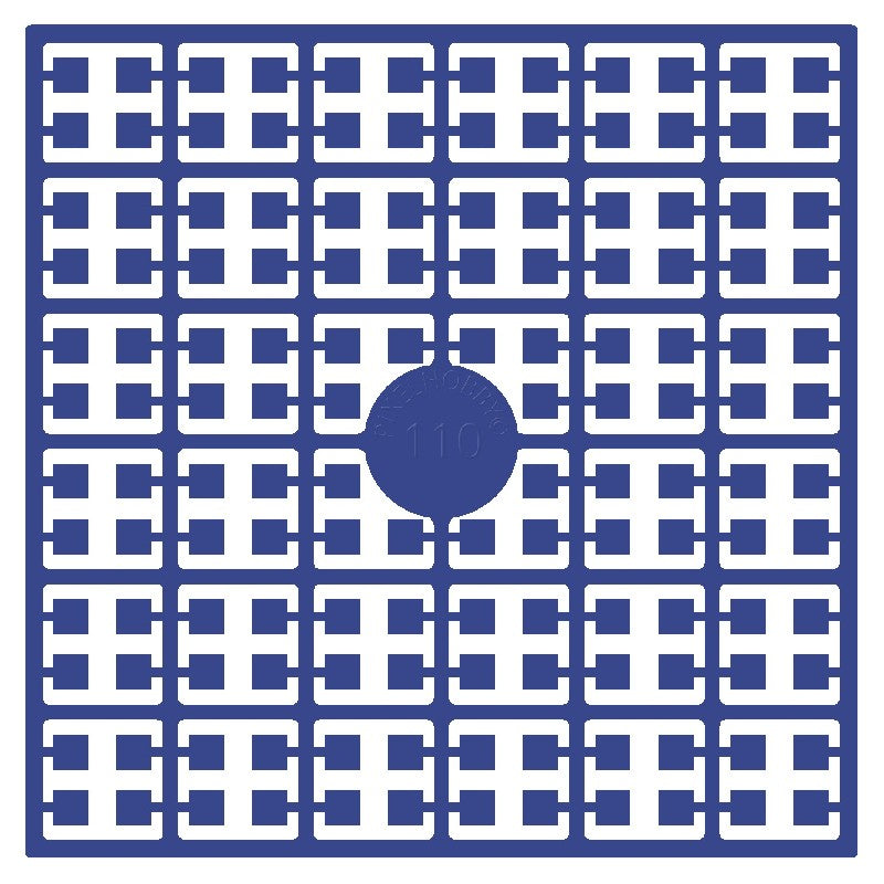 Pixelmatje - korenbloemblauw donker 110