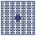 Pixelmatje - wedgewood blauw donker 113