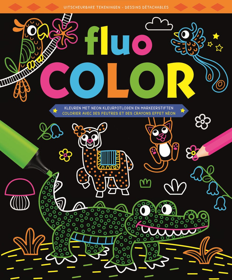 Kleurboek - Fluo Color kleurblok