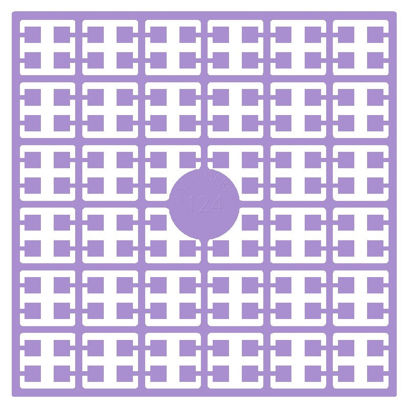 Pixelmatje - lavendel licht 124