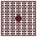 Pixelmatje - roestroodbruin 126