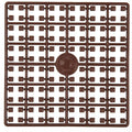 Pixelmatje - mahoniebruin 130
