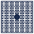Pixelmatje - poolblauw donker 136