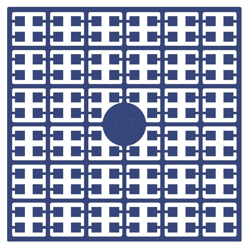 Pixelmatje - marineblauw 137