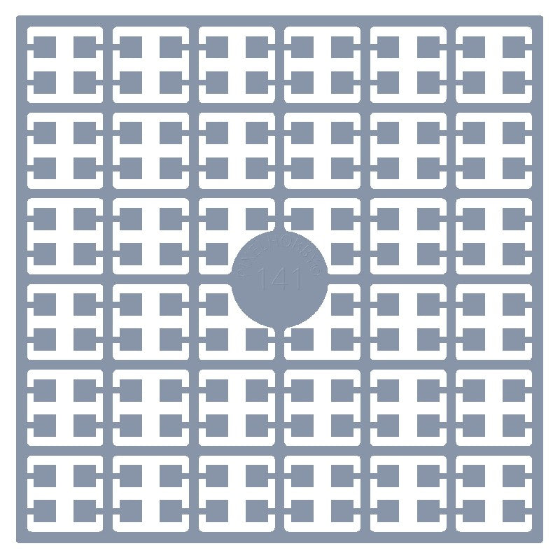 Pixelmatje - staalgrijs licht 141