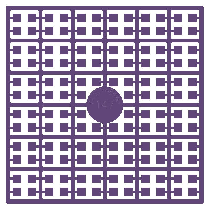 Pixelmatje - violet donker antiek 147