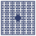 Pixelmatje - marineblauw 151