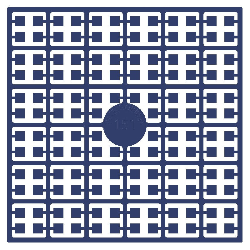 Pixelmatje - marineblauw 151