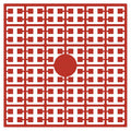 Pixelmatje - koraalrood 156