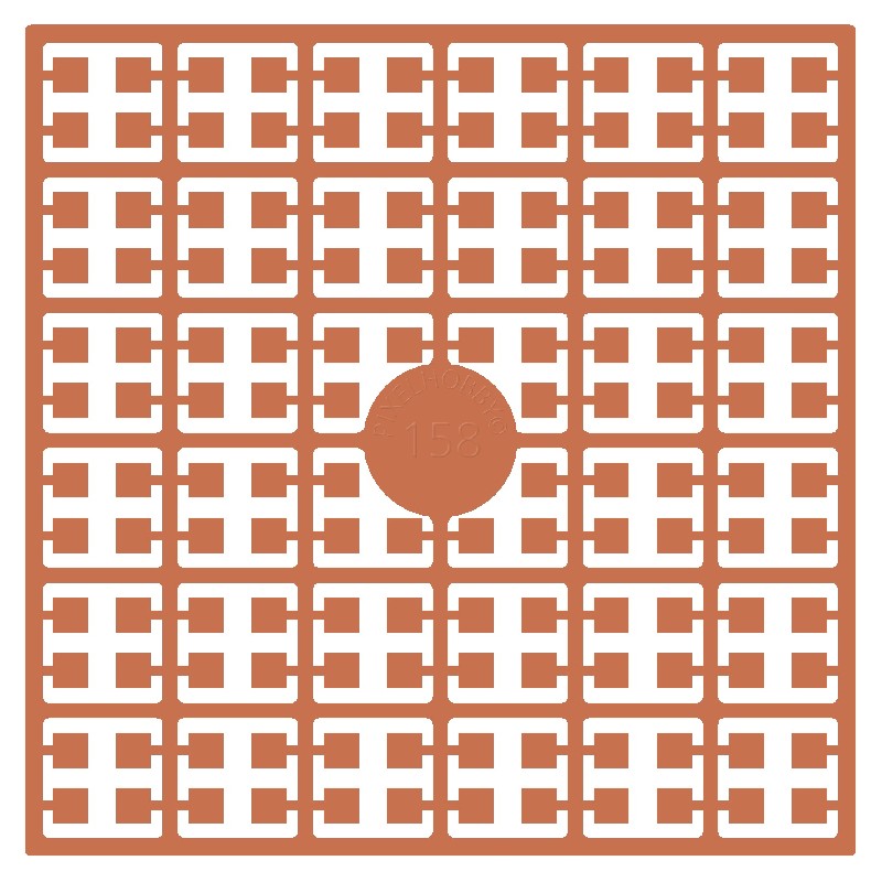 Pixelmatje - koraalroze licht 158
