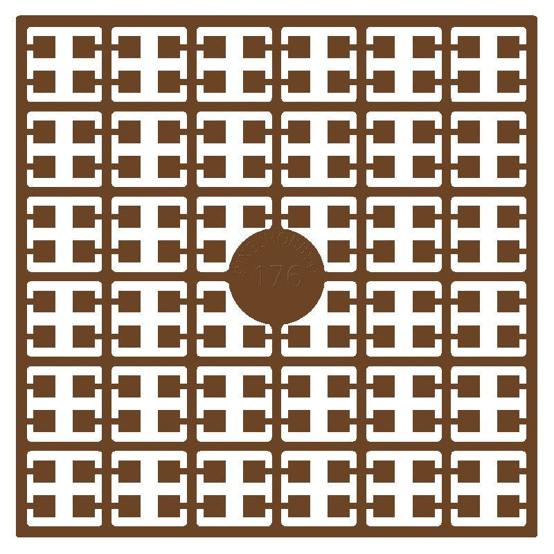 Pixelmatje - chocoladebruin 176