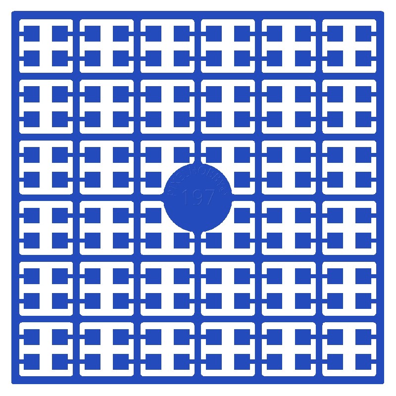 Pixelmatje - oceaanblauw 197