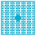 Pixelmatje - turquoise 198