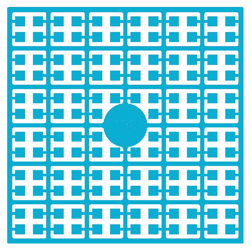 Pixelmatje - turquoise 198