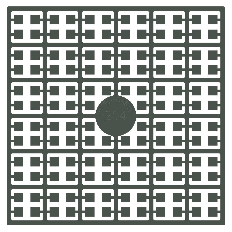 Pixelmatje - asgrauw 204
