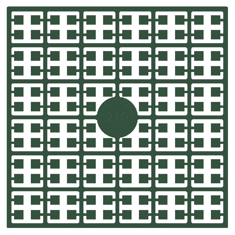 Pixelmatje - jade extra donker 210
