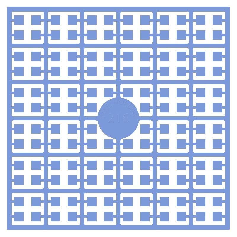Pixelmatje - oceaanblauw licht 216