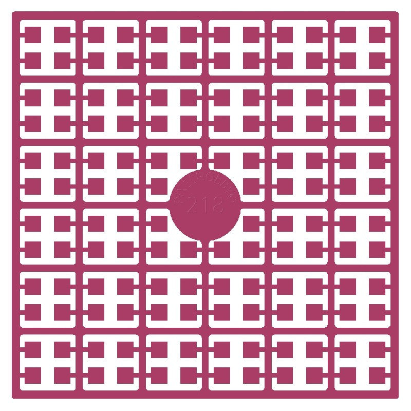 Pixelmatje - cranberryroze heel donker 218