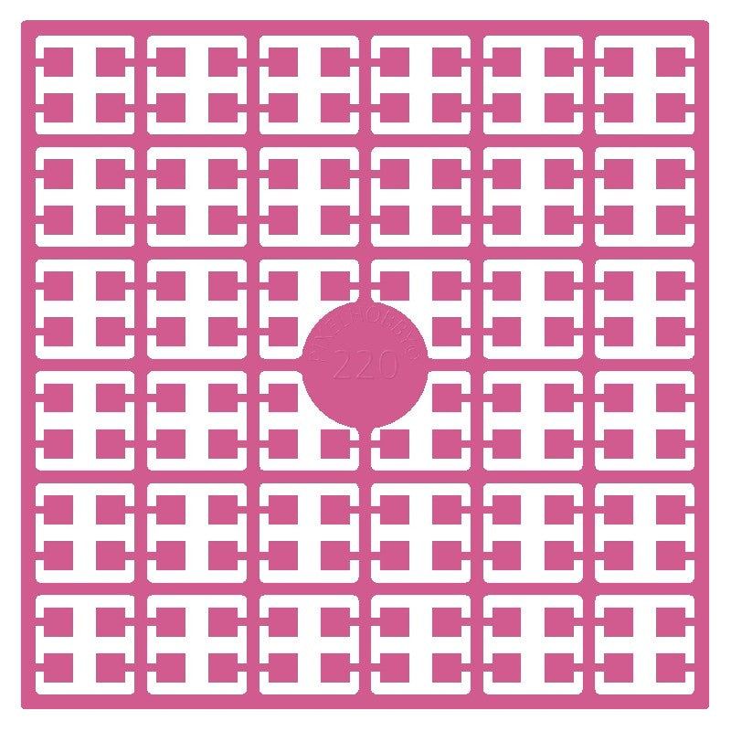 Pixelmatje - cranberryroze middel 220