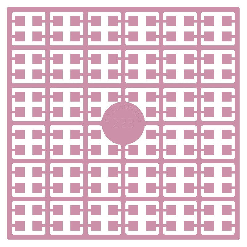 Pixelmatje - cranberryroze heel licht 223
