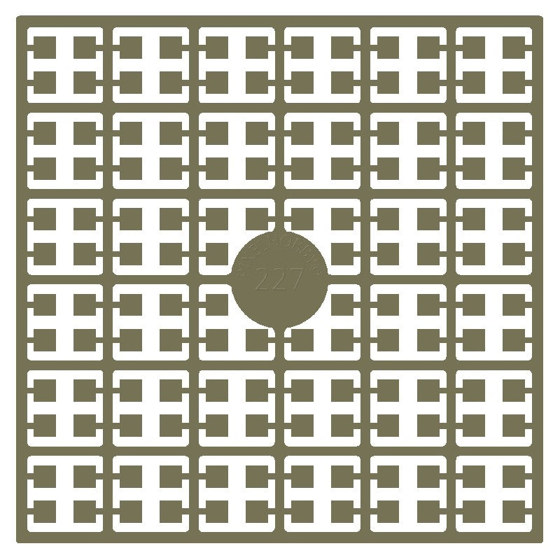 Pixelmatje - sisalbruin 227