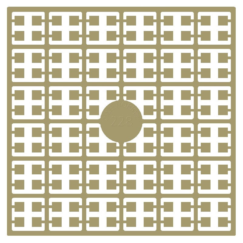 Pixelmatje - sisalbruin licht 228