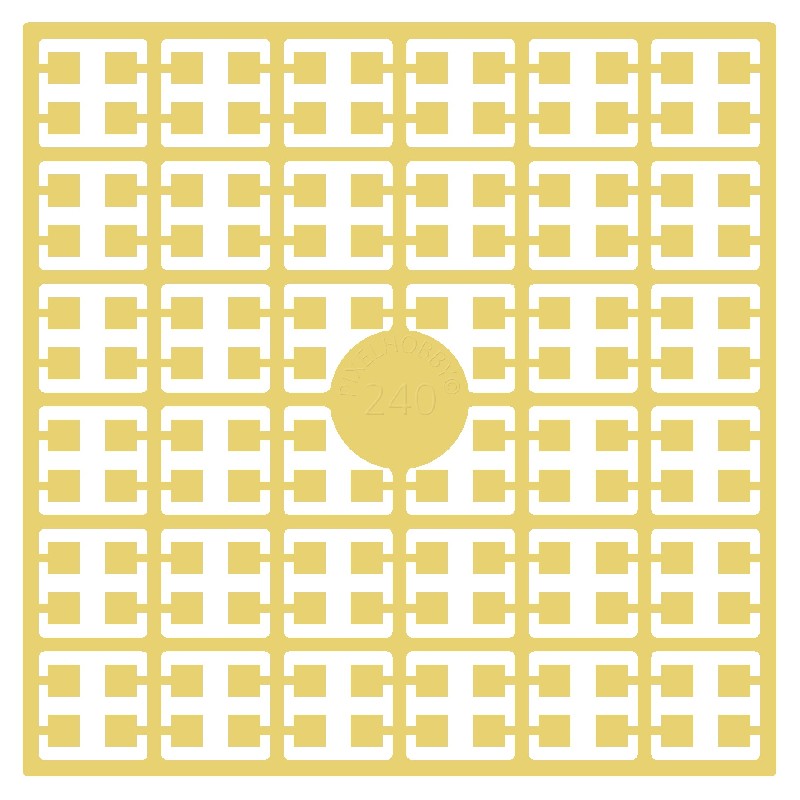 Pixelmatje - goudkleur extra licht 240