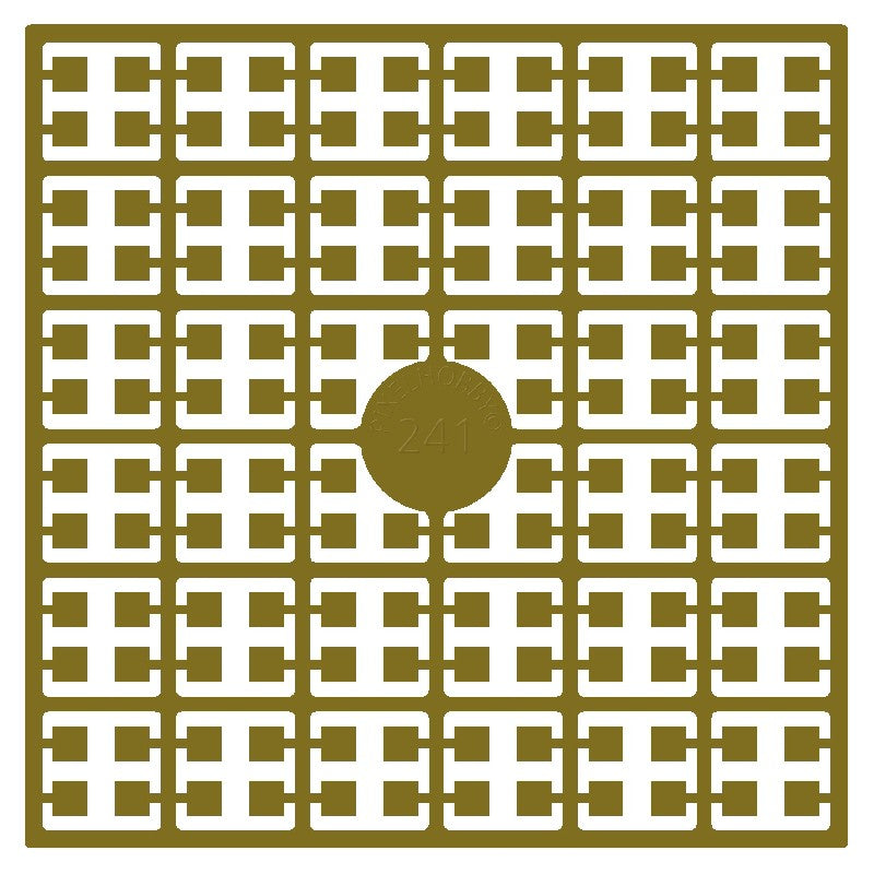 Pixelmatje - mosterdgeel donker 241